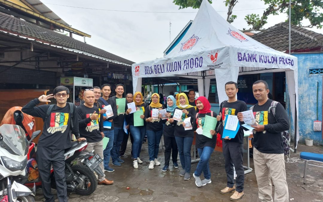 Gebrak Pasar Wates Bersama Bank Kulon Progo